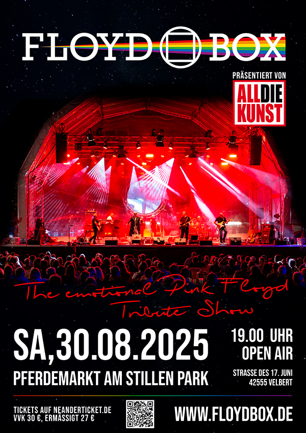 Floydbox Konzertplakat 30.08.25 Velbert
